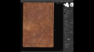 Embossed Leather book Texturing Path Tool ornament  paper and book cover smart materials [upl. by Franciscka]