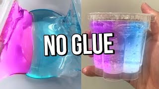 Testing VIRAL NO GLUE SLIMES How to make DIY NO GLUE slimes WATER SLIME amp DIY one ingredient slime [upl. by Llenyaj744]