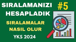 NETLERİNİZİ Yazın Sıralamanızı HESAPLAYALIM  YKS 2024 Sıralama Tahmin Sıralamalar Nasıl Olur [upl. by Arva345]