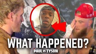 Logan Paul Not HAPPY KSI Reacts Mike Tyson FIGHT [upl. by Atillertse985]