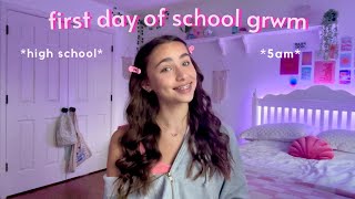 grwm for the first day of school vlog [upl. by Notirb497]