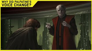 Why Did Palpatines Voice Change After Killing Mace Windu [upl. by Enelehs]