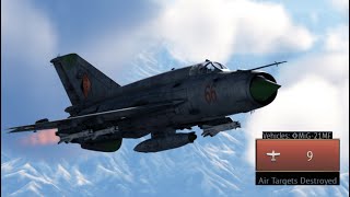 MiG21MF  9 kills  War Thunder RB [upl. by Andres]