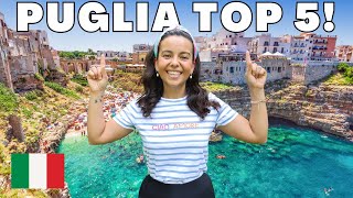 5 BEST PLACES TO VISIT IN PUGLIA ITALY 🇮🇹  Puglia Travel Guide ✨ [upl. by Ahsatam]