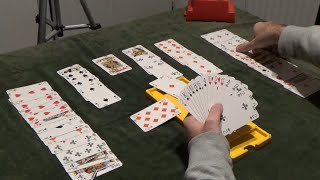 62  Full Bridge Game  Bidding amp card play explained  4 Spades  21 SAYC American Bridge [upl. by Nnylecoj]