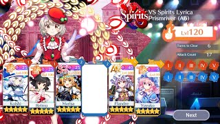 Touhou LostWord  VS Divergent Spirits Lyrica PrismriverA6 LvL 120 Clear [upl. by Anived]