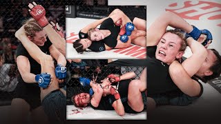 Bellator 293 Highlight Cat Zingano defeats Leah McCourt in a back and forth war [upl. by Mirisola]