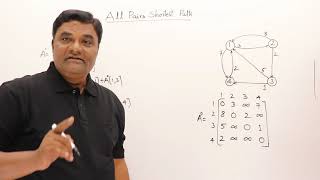 42 All Pairs Shortest Path FloydWarshall  Dynamic Programming [upl. by Chapell16]