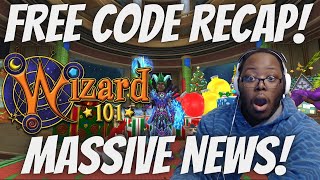 FREE CODE RECAP DISCOUNT AND MORE Wizard101 amp Pirate101 News [upl. by Eelatsyrc660]