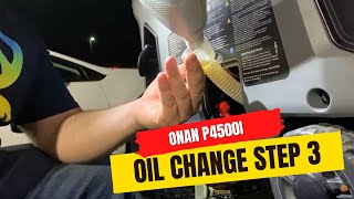 Onan P4500i Inverter Portable Generator  Oil Change Step 3 [upl. by Uile196]