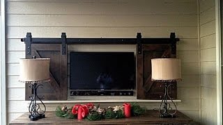 Barn Door TV Cover Ideas [upl. by Sedinoel]