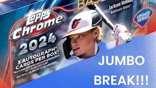 2024 Topps Chrome Update Jumbo Box Break ROY Pull [upl. by Terris]