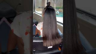 Straightened hair using Tymo Airflow [upl. by Aleemaj]