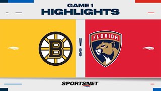 NHL Game 1 Highlights  Bruins vs Panthers  May 6 2024 [upl. by Anez211]