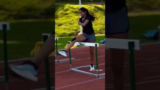 Girl 🔥 HurdlerLead Leg technical workotsviralvideos athletics shorts indonesia girl [upl. by Birchard]