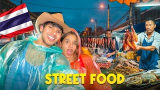 Eating Weird Street Food In Thailand 🐌 🐊🦂  24 Hours Challenge  Yash and Hass  සිංහල Vlog [upl. by Trebornhoj]