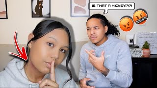 HICKEY PRANK ON BOYFRIEND IT GETS HEATED😳 [upl. by Bish]