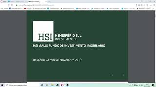 FUNDO IMOBILIÁRIO HSML11 UM BOM INVESTIMENTO [upl. by Suirada]