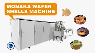 Fish Shaped Monaka Wafer Shell Production LineTaiyaki Wafer MakerGas Heating Wafer Shell Maker [upl. by Osnerol]