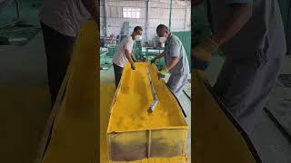 Steel fence net pillar making shorts [upl. by Okimuy537]