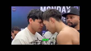 Ryan Garcia MAKES A HEAD GESTURE toward Rukiya Anpo [upl. by Elise]