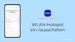 WLANHotspot einschalten oder ausschalten  Samsung Android 14  One UI 6 [upl. by Enrobso582]