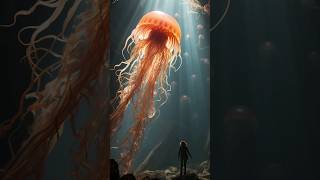 Lions Mane Jellyfish shorts viral jellyfish [upl. by Ahseyt12]