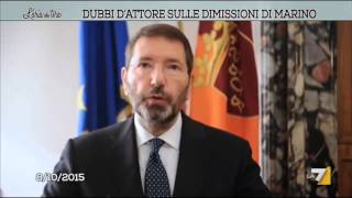 Dubbi dattore sulle dimissioni di Marino [upl. by Giaimo]