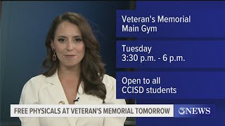 Free physicals at Veterans Memorial on Tuesday [upl. by Anirtap]