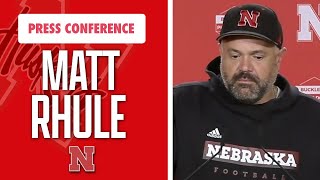 Nebraska Football Head Coach Matt Rhule meets with the media on Monday I HuskerOnline I GBR [upl. by Ballou]