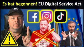 EU Digital Service Act  Auswirkungen FB Insta Threads Mario Barth Böhmermann [upl. by Kask423]