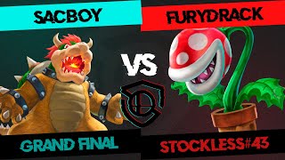 STOCKLESS 43 Grand Final  SacBoY Bowser vs Furydrack Piranha Plant [upl. by Swaine]