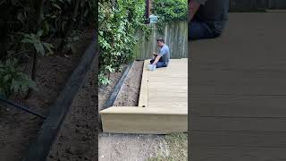 Fitting millboard bull nose composite boards around a planter [upl. by Pump964]