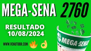 🍀 Resultado MegaSena 2760 [upl. by Millard]