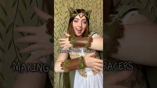 I made bracers that look like wood DIY cosplay costume diycostume fantasy [upl. by Orlosky752]