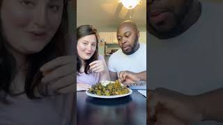 pounded yam amp egusi soup eating asmr egusisoup fufu africanfood african couple mukbang eat [upl. by Norval798]