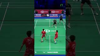 The best rally LiangWang vs AstrupRasmussen  Denmark Open 2024 MD F shorts badminton [upl. by Nnairac]