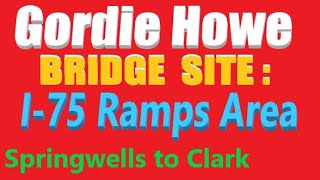 I75 Thru The Gordie Howe Bridge Area April 2023 Update Springwells to Clark New Bridges Ramps [upl. by Noreen]