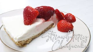 Easy 4Step Strawberry Cheesecake Recipe  Decadent amp Delicious [upl. by Anifur]