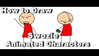 How To Draw Swoozie Animated Characters Using Paint [upl. by Hsital66]