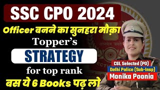 SSC CPO 2024 Strategy  Best Books for SSC CPO 2024 Preparation  Toppers Strategy for SSC CPO 2024 [upl. by Nerta376]