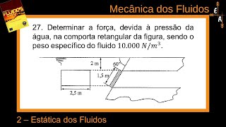 227 Estática dos Fluidos  Superfície Submersa [upl. by Ailimat]