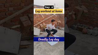 Day 6 Best Leg workout at home legday gym shorts trending [upl. by Ardyth]