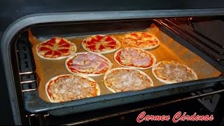 Mini pizzas en masa para empanadillas Receta paso a paso de Carmen Cárdenas [upl. by Teragramyram]