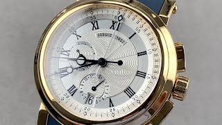 Breguet Marine Chronograph 5827BA125ZU Breguet Watch Review [upl. by Noyerb]