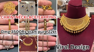 Tanishq gold chainNecklacebangles Design with price  Light weight gold jewellery  Tanishq [upl. by Winola]