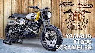 YAMAHA XT600 ANNI 80 rebuilded SCRAMBLER  MOTO DESIGN CUSTOMS 🇮🇹 [upl. by Ferrigno941]