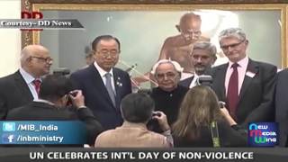 UN celebrates International Day of NonViolence [upl. by Nancee]