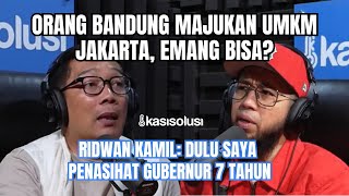 RIDWAN KAMIL‼️TERNYATA MAJUKAN UMKM DAN JADIKAN JAKARTA KOTA BISNIS ITU CUMA GIMMICK [upl. by Lalise]