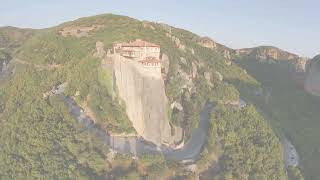 4K Meteora Relax Mood Aerial Footage amp Music [upl. by Anana]